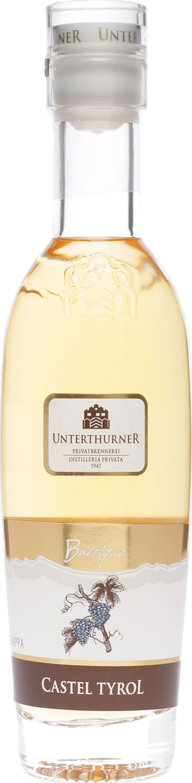 Unterthurner Castel Tyrol Grappa 0,2 Liter 42 % Vol.