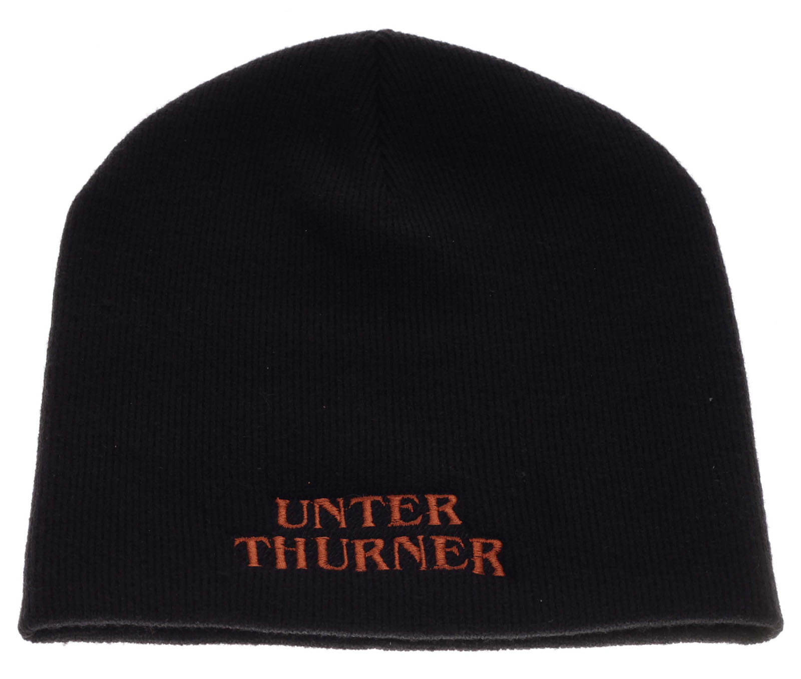 Unterthurner Beanie Mütze ohne Umschlag in schwarz | Strickmützen